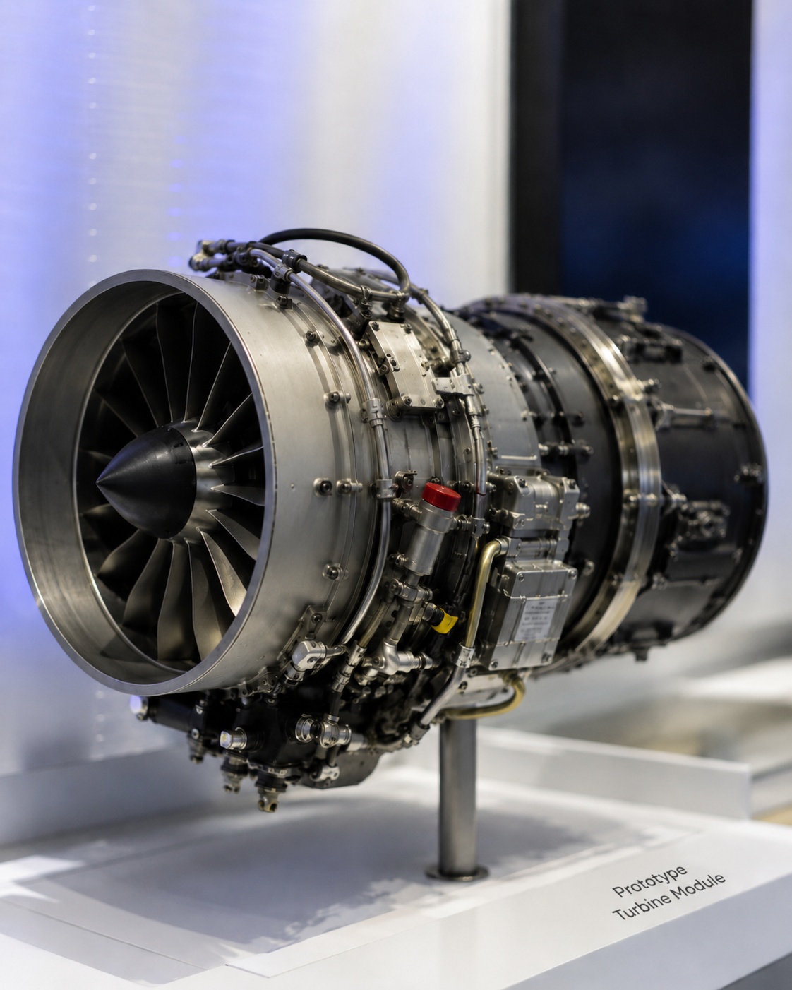 Prototype turbine module on display
